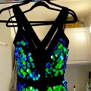 Iridescent Dress - Green Size small